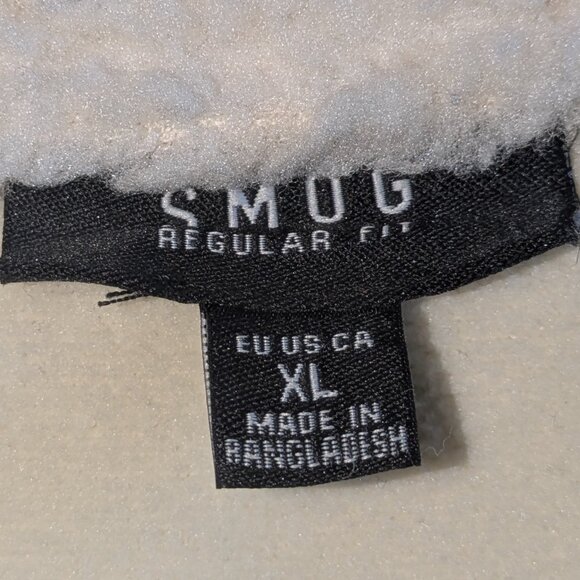 SMOG by New Yorker Men's Cream Fur Soft Fleece Zip Up Vest X-Large - Picture 6 of 10